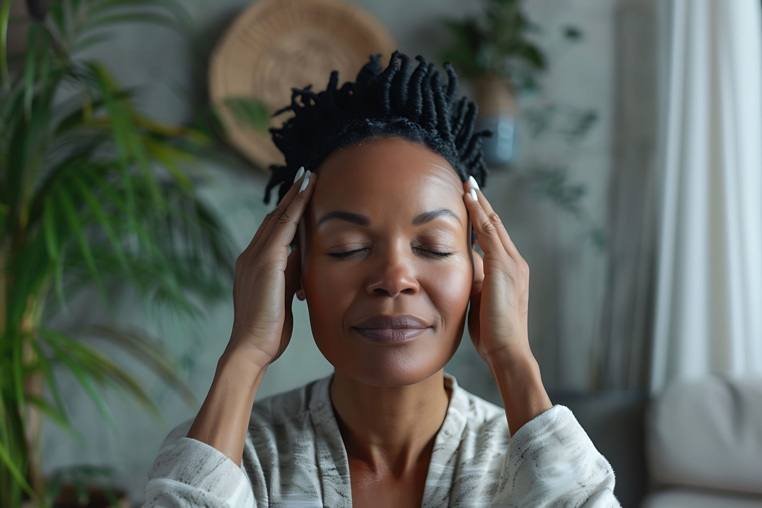 women enjoying scalp massage