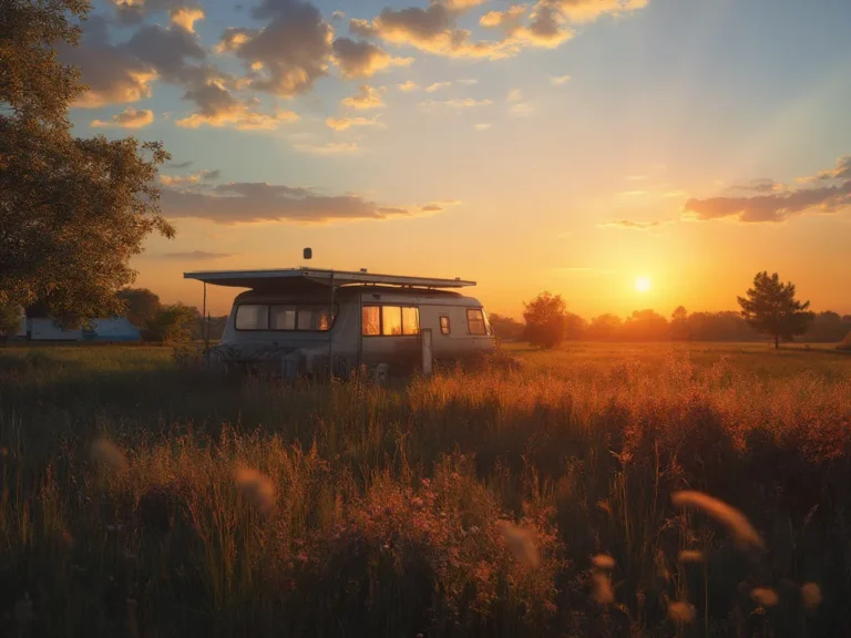 A calming landscape with a therapist_s office at sunset, symbolizing hope and peace.